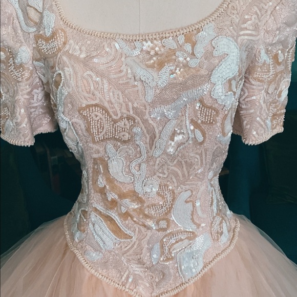 RARE Vintage Galina Wedding / Prom Dress 1950s style SHOWSTOPPING Made in USA - Picture 3 of 8